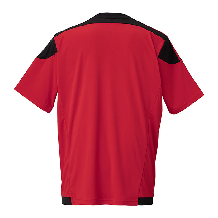 激安クラスティーシャツ（S～2XL）オリジナルストライプサッカーユニフォーム レッド×ブラック画像3