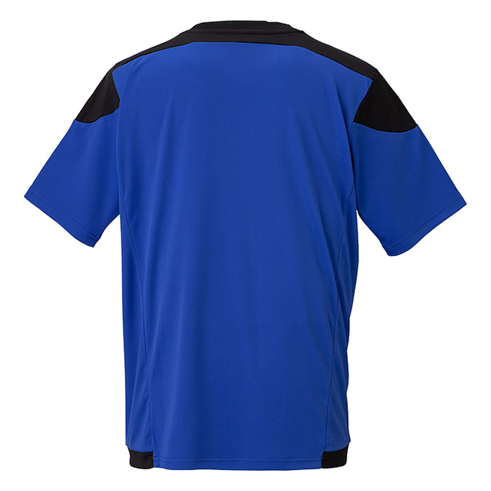 激安クラスティーシャツ（S～2XL）オリジナルストライプサッカーユニフォーム ブルー×ブラック画像2