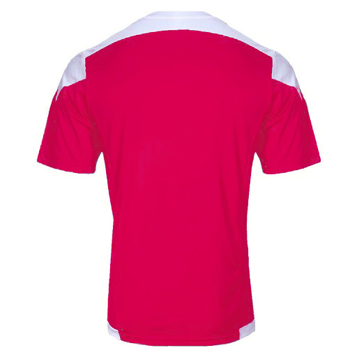 激安クラスティーシャツ（S～2XL）オリジナルストライプサッカーユニフォーム ピンク×ホワイト画像2