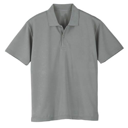 激安クラスティーシャツ4.4オンス　ドライポロシャツ　グレー画像1