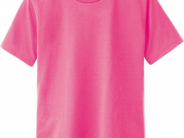ドライTシャツ　蛍光ピンク