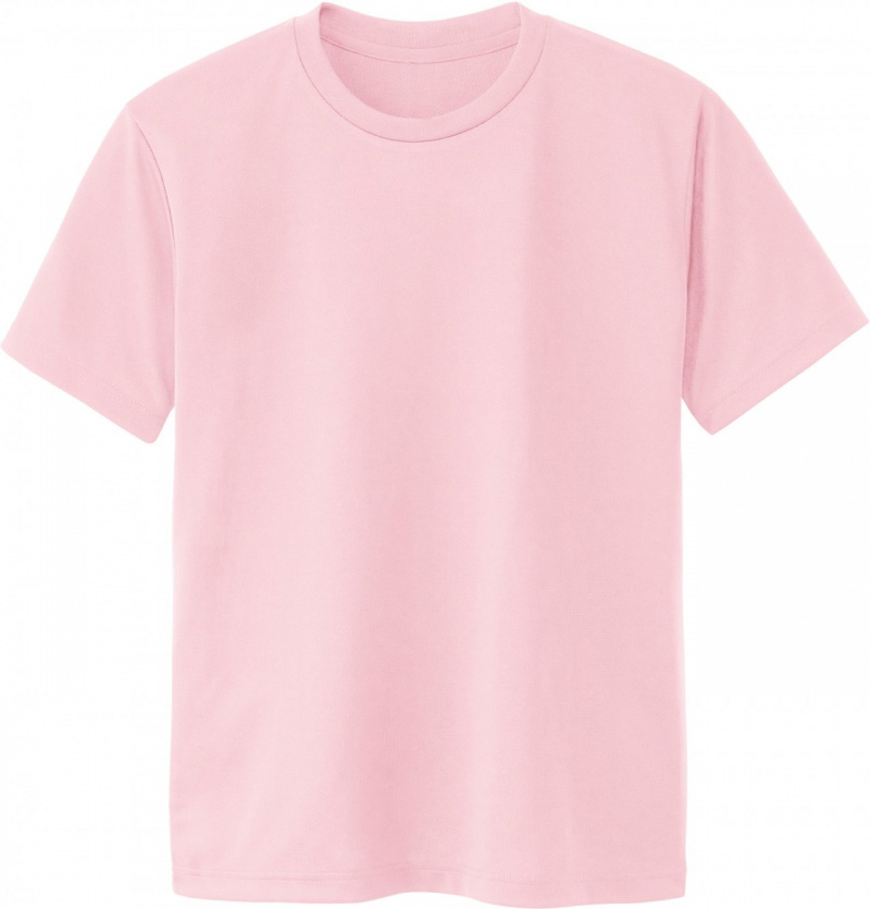 激安クラスティーシャツドライTシャツ　ライトピンク画像1