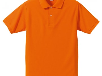 ドライカノコ　ポロシャツ　オレンジ