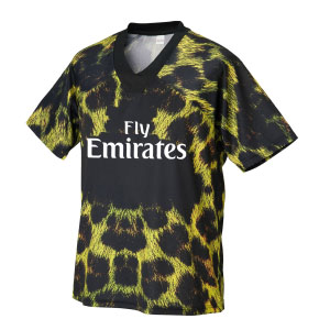 激安クラスティーシャツオリジナルベーシックサッカーユニフォーム　レオパード画像1