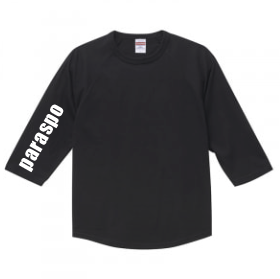 3 4スリーブ Tシャツ ブラック 激安サッカーユニフォームと学割クラスtシャツのパラスポ