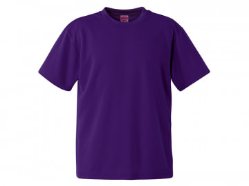 4.1オンス ドライアスレチック Tシャツ　ディープパープル